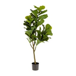 Planta artificial Ficus con maceta negro 150 cm