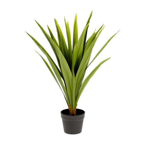 Planta artificial Yucca con maceta negro 80 cm