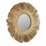 Rumer natural fibre mirror, Ø 72 cm