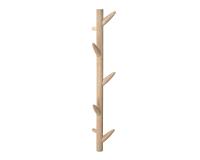 Colgador de pared Natane 5 ganchos madera abedul