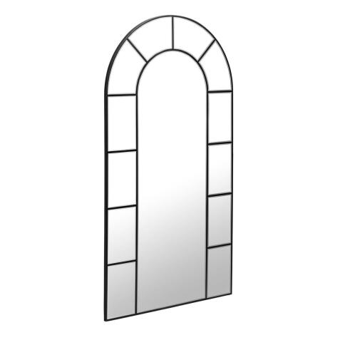 Nediva MDF mirror in black, 88 x 165 cm