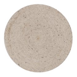 Tapis rond Takashi 100 % laine gris