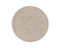Alfombra redonda Takashi 100% lana gris Ø 150 cm