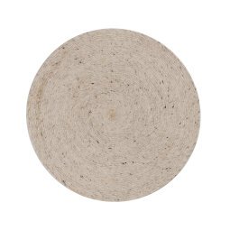 Takashi 100% grey wool round rug, Ø 150 cm