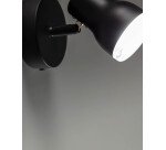 Aplique Tehila de acero con acabado negro