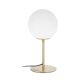 Mahala table lamp in steel and frosted glass