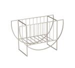 Aubrey silver magazine rack