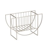 Aubrey silver magazine rack