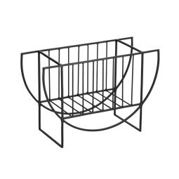 Aubrey black magazine rack