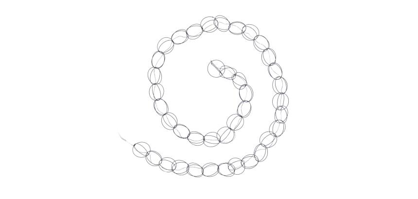 Guirlande Stelly noir 1,9 m