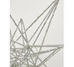 Grande étoile lumineuse Nicoletta argentée