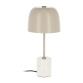 Alish table lamp in metal and marble