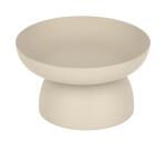 Bandeja Kaili de metal con acabado pintado beige