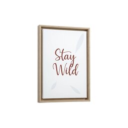 Tableau Uriana en bois Stay Wild 30 x 42 cm