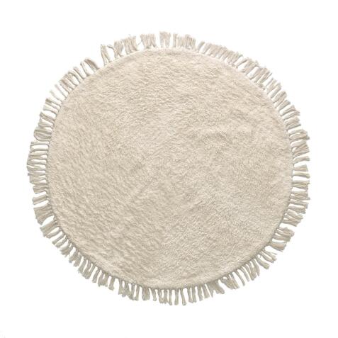 Tapis rond Orwen 100 % coton Ø 100 cm