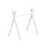 Maralis kid's teepee gym made from solid beech wood with a white finish