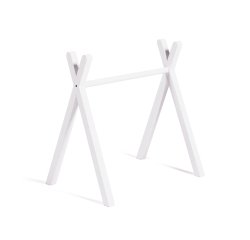 Gimnasio infantil tipi Maralis de madera maciza de haya con acabado blanco