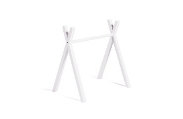 Gimnasio infantil tipi Maralis de madera maciza de haya con acabado blanco