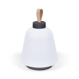 Udiya table lamp in polythene and metal with a black finish