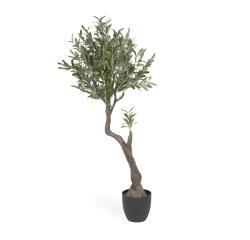 Planta artificial Olivo con maceta negro 140 cm