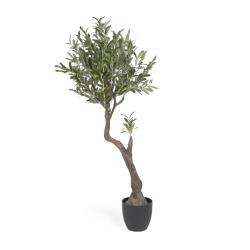 Planta artificial Olivo con maceta negro 140 cm