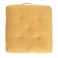 Sarit 100% cotton mustard yellow floor cushion 60 x 60 cm