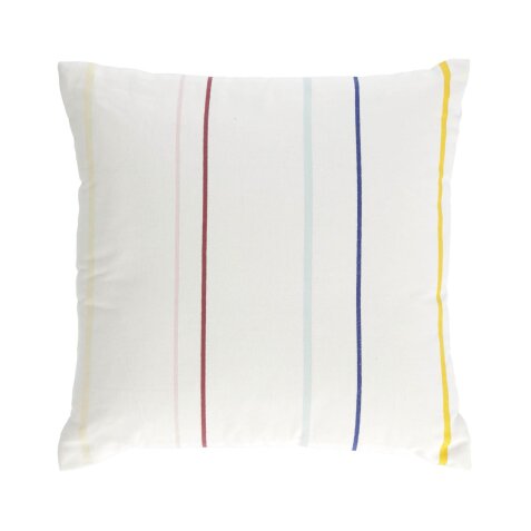 DE_Housse de coussin Nahilin 100% coton rayures multicolore 45 x 45 cm