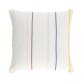 Housse de coussin Nahilin 100% coton rayures multicolore 45 x 45 cm