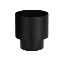 Macetero redondo Mash metal negro Ø 28 cm