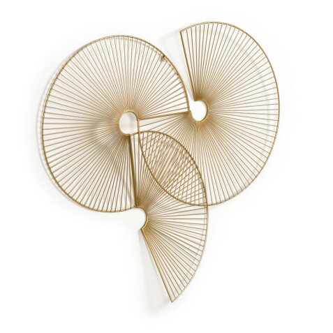 Venertia gold metal wall hanging 63,5 x 61 cm