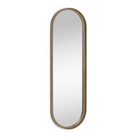 Tiare gold metal wall mirror 31 x 101 cm