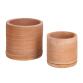 Karlina set of 2 terracotta plant pots with dishes, Ø 33 cm / Ø 24 cm