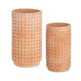 Celi set of 2 terracota plant pots, Ø 34 cm / Ø 25 cm