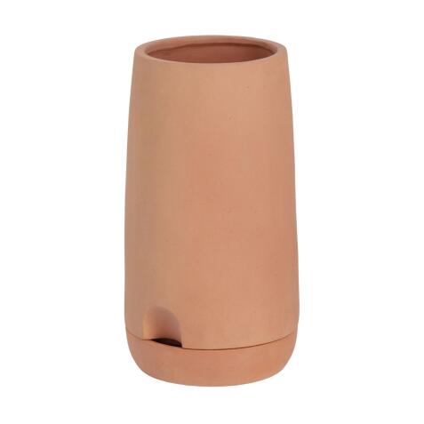 Grand pot avec auto-arrosage Luigina en terre cuite Ø 27 cm