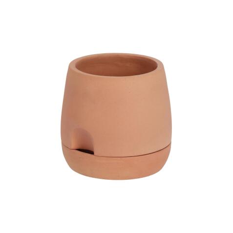 Luigina kleine terracotta bloempot met zelfvoorzienend systeem, Ø 27 cm