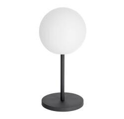 Lámpara de mesa de exterior Dinesh de acero negro