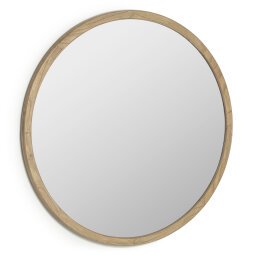 Aluin ronde spiegel massief hout mindi Ø 100 cm