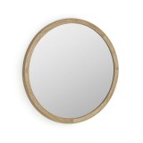 Miroir rond Alum bois massif de mindi  Ø 80 cm