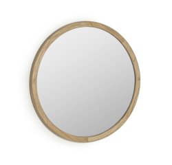 Espejo redondo Alum madera maciza mindi Ø 80 cm