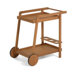 Mesa camarera de exterior Felisa madera maciza acacia 55 x 73 cm FSC 100%