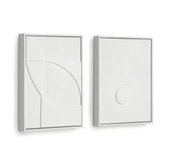 Set Brunella de 2 cuadros blanco 32 x 42 cm