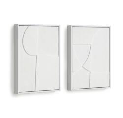 Set Beija de 2 cuadros blanco 32 x 42 cm