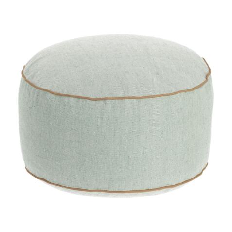 DE_Pouf Dalila en PET vert de Ø 60cm