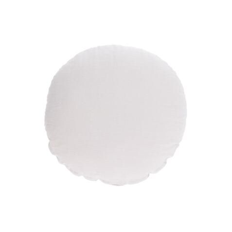 DE_Housse de coussin rond Tamanne 100% lin blanc Ø 45 cm