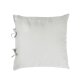 Housse de coussin Tazu 100% lin gris clair 45 x 45 cm