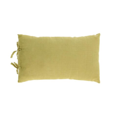 DE_Housse de coussin Tazu 100% lin vert 30 x 50 cm