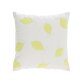 Etel 100% cotton cushion cover with yellow and white lemons 45 x 45 cm