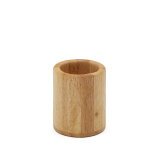 Dilcia solid rubber wood pencil holder