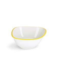 Bol Odalin porcelaine 1,5 L , blanc et jaune