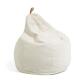 Pouf Vicka effet shearling blanc Ø 70 cm